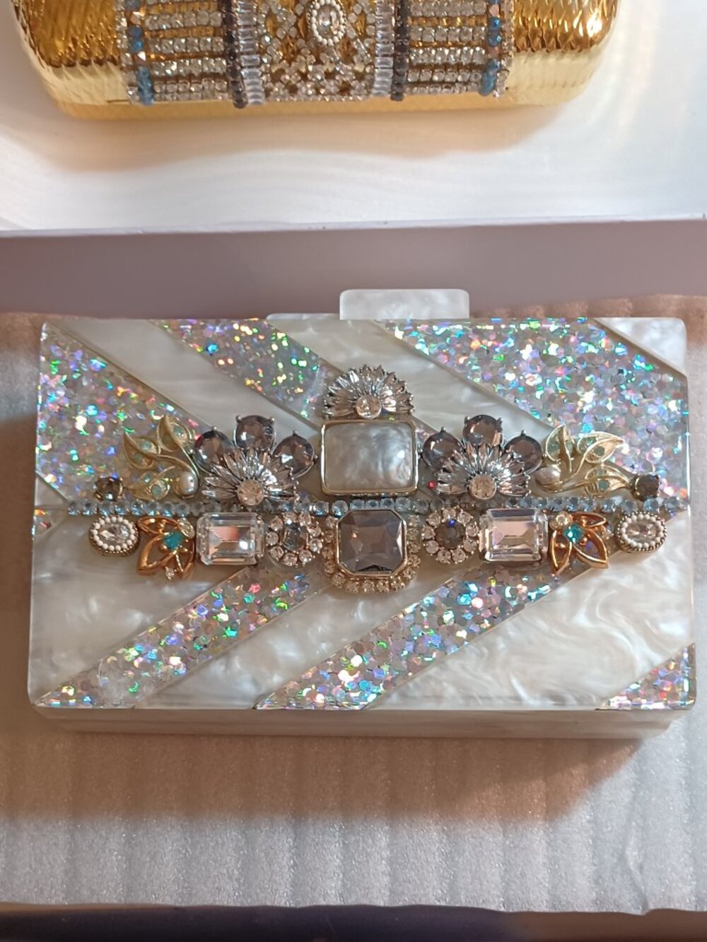Adonis Couture Liberated Treasures™ Collection - OOAK Acrylic Resin Clutch Bag